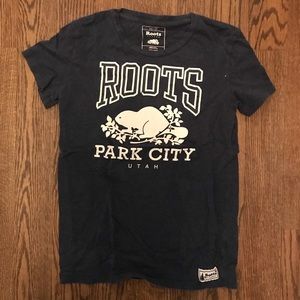 Navy Blue Roots Tee
